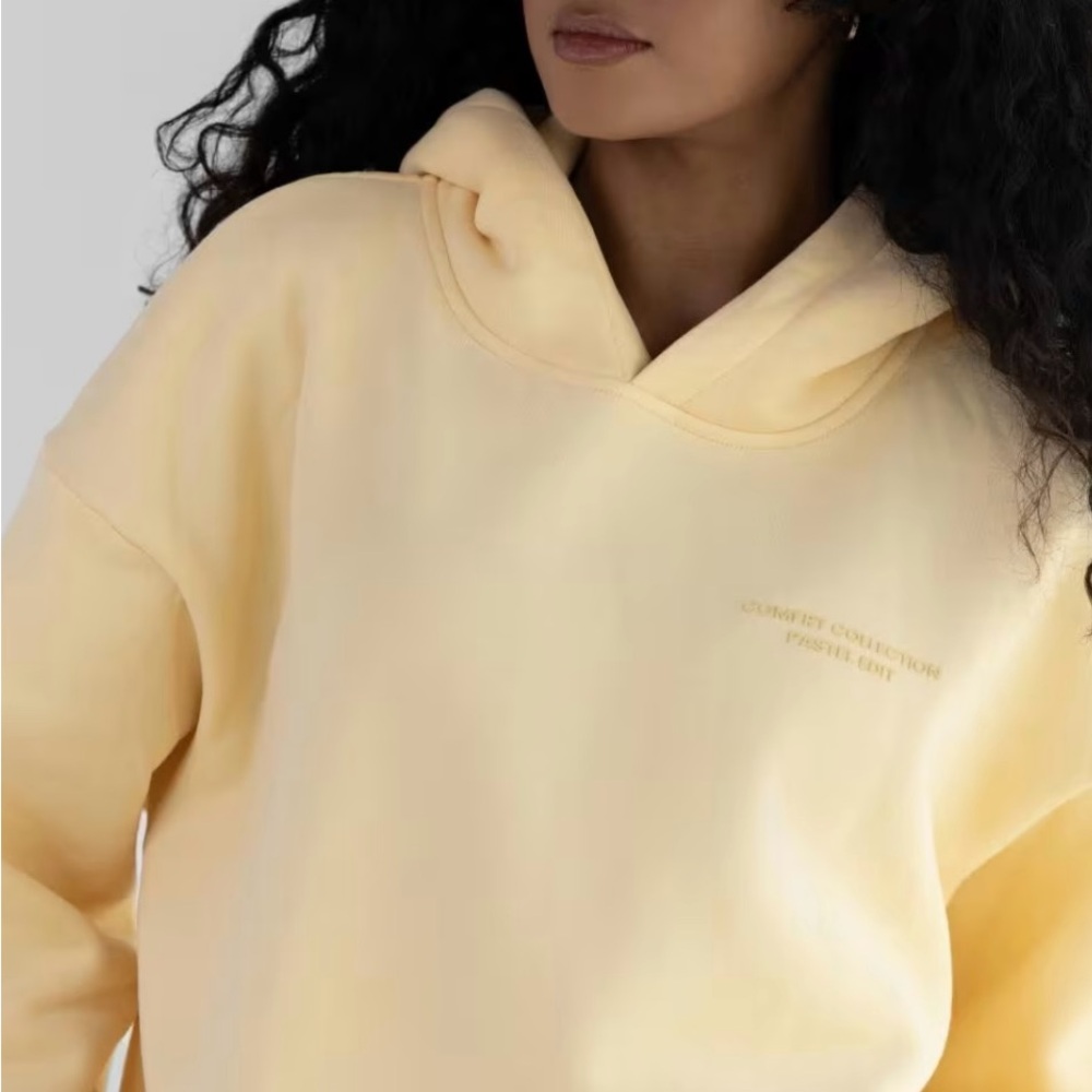 Pastel Yellow Comfrt Hoodie